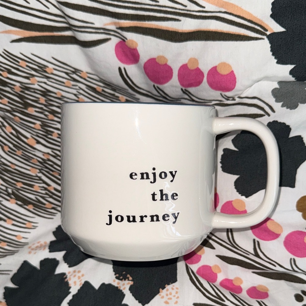 White Mug - Enjoy the Journey